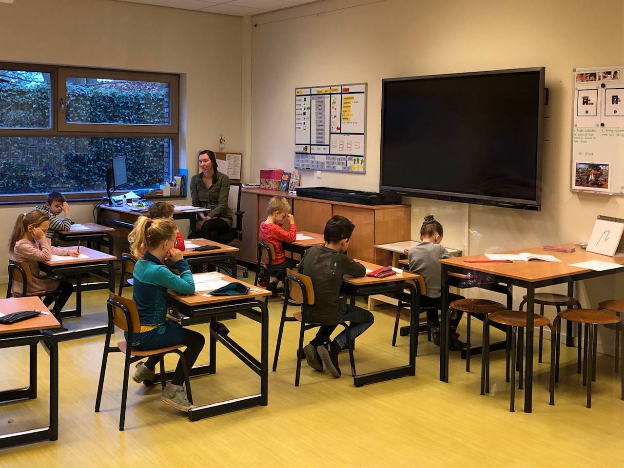 Een schoolklas in Olland