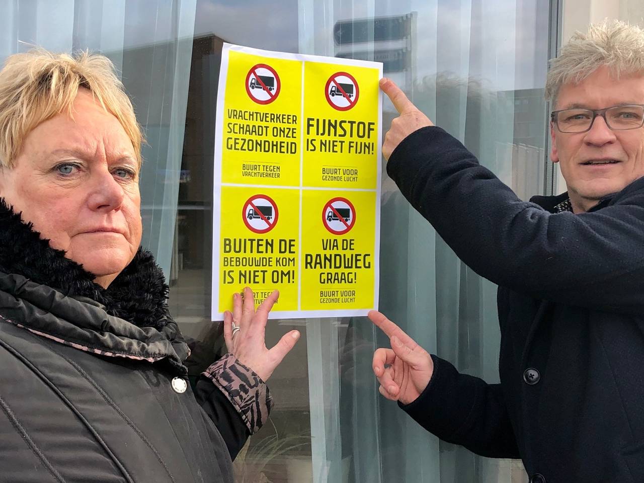 Vrachtwagens teisteren binnenstad van Bergen op Zoom, 'We pikken het niet meer'