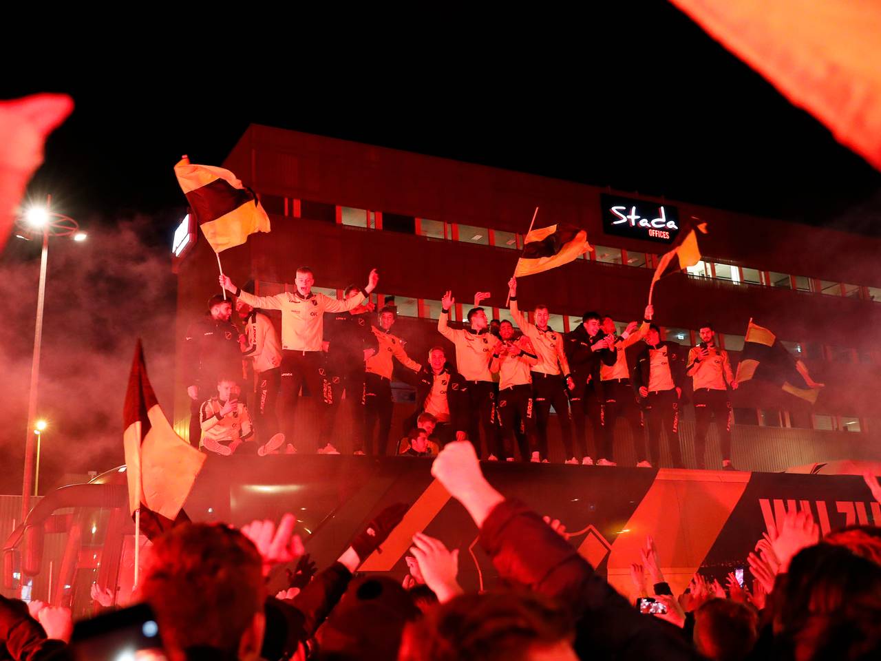 Groot feest bij NAC na behalen van halve finale in de beker.