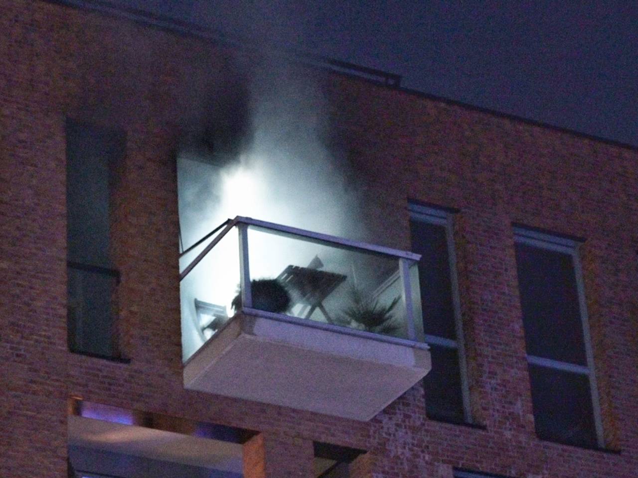 Brand bij appartementencomplex in Goirle.