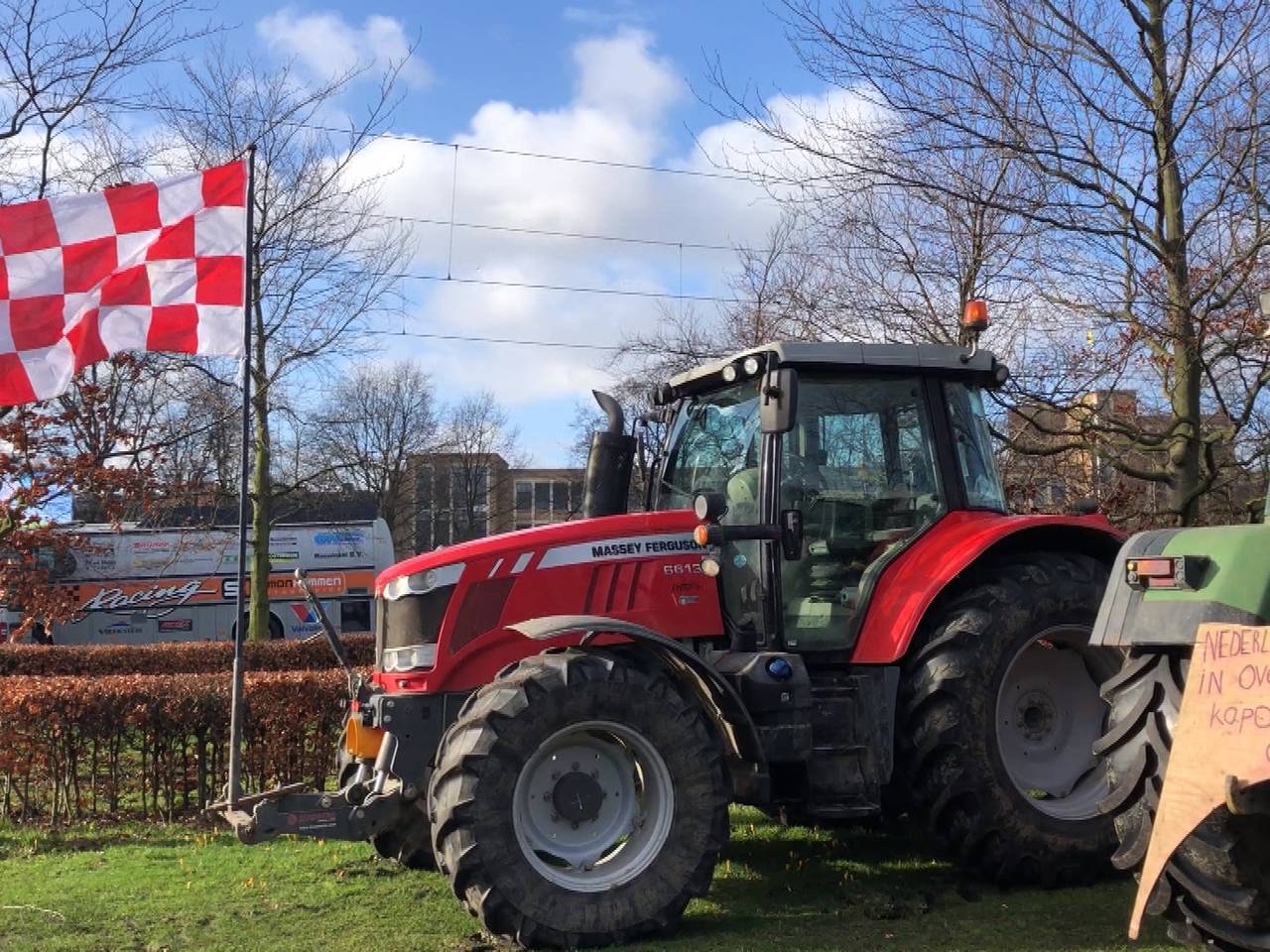 Boeren demonstreren in Den Haag.
