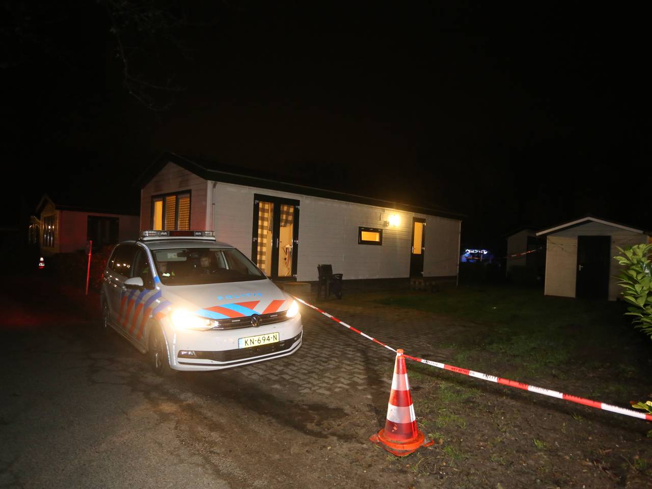 De vakantiewoning waar de steekpartij plaatsvond (foto: SQ Vision/Bart Meesters).