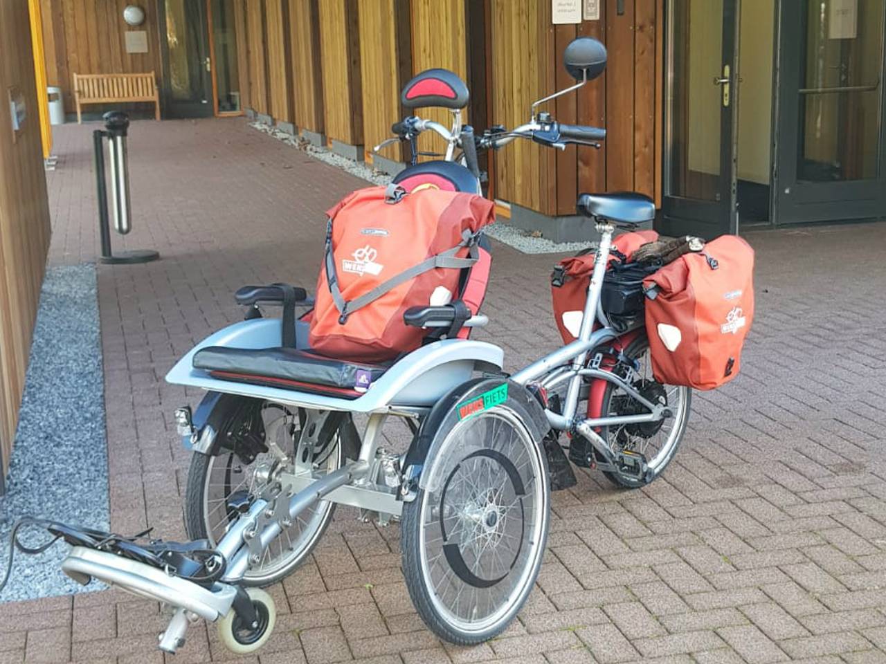 De man had als grote wens om nog een keer mee te mogen fietsen (foto: Marjanne Smits)