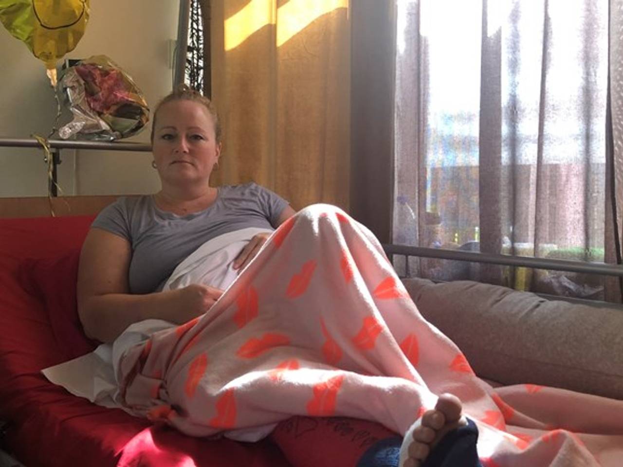 Daniëlle Schuiling belandde in het ziekenhuis na het ongeluk.