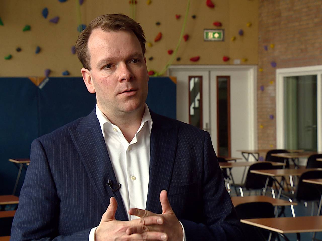 Bestuurder Hans Teunissen van scholengemeenschap De Nassau in Breda (foto: Omroep Brabant)