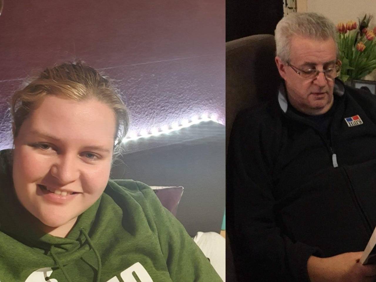 Monique en vader Bert wonen onder één dak maar zien elkaar even niet. (Foto: Monique van Woesik)