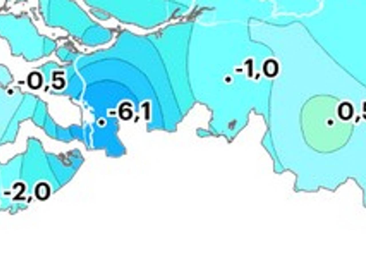 Het heeft flink gevroren in het westen van de provincie.