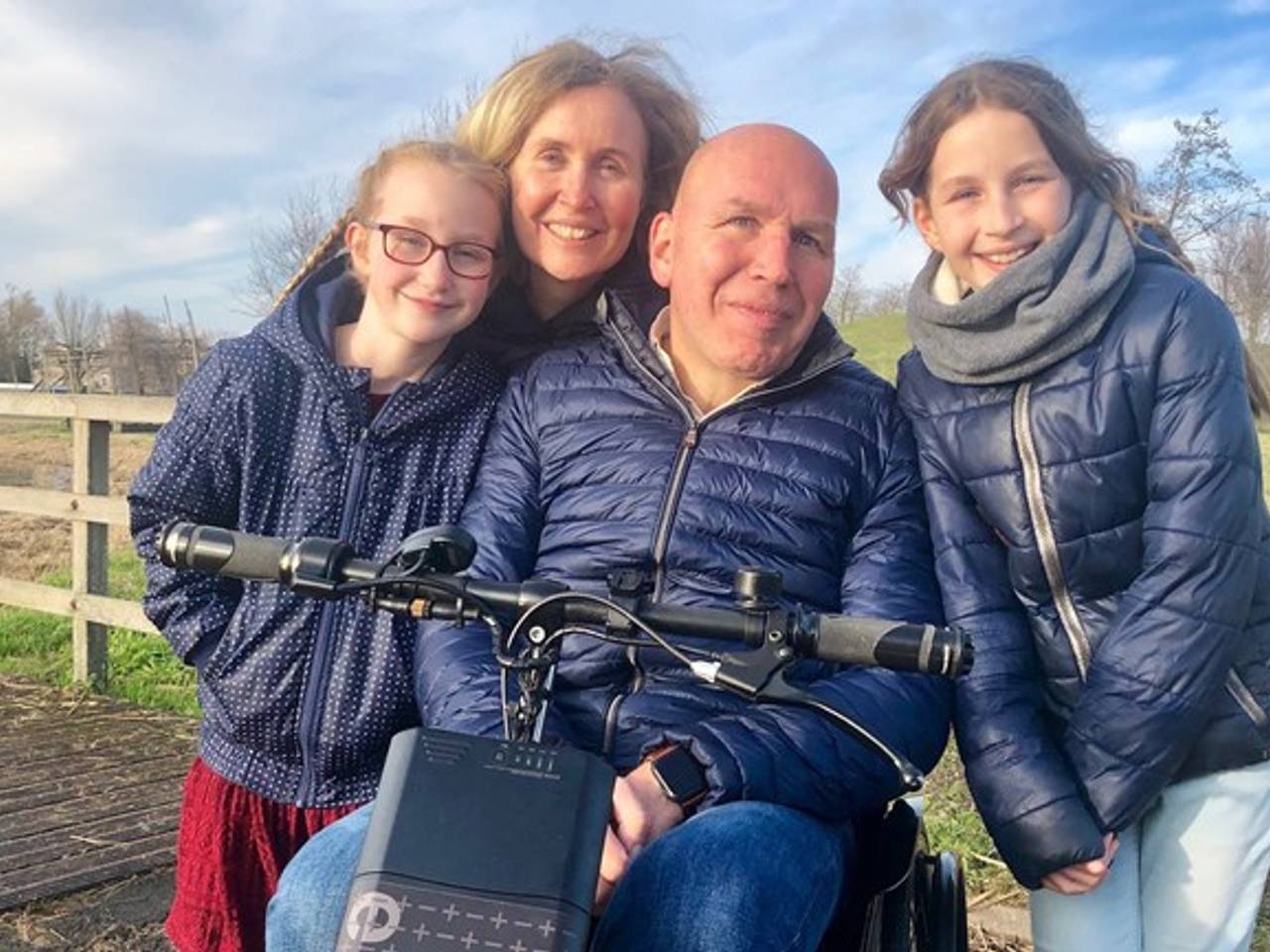 Hugo Wolff met zijn gezin. (Foto: Erik Peeters)