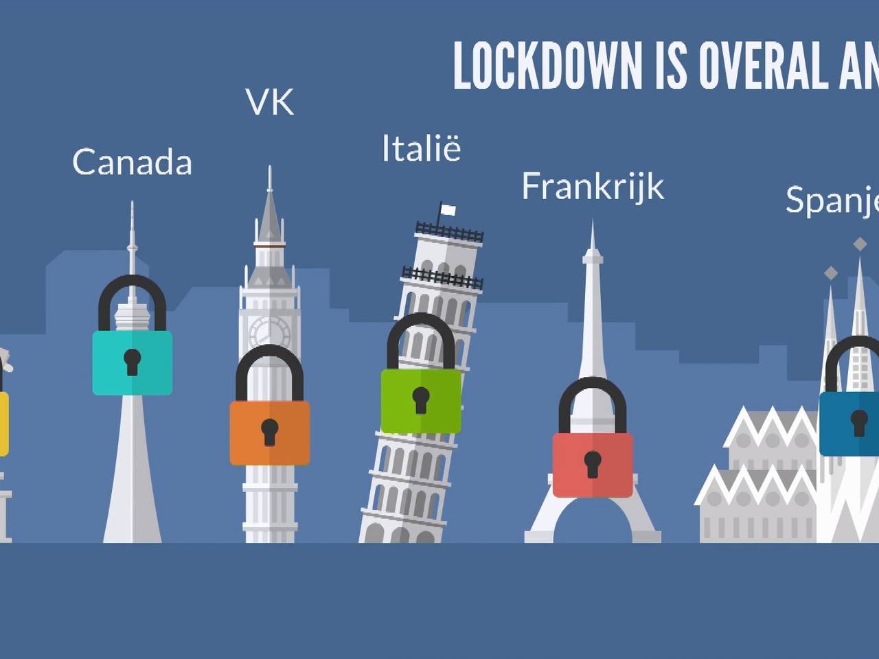 Een lockdown is in elk land anders geregeld (beeld: Spot On Stories)