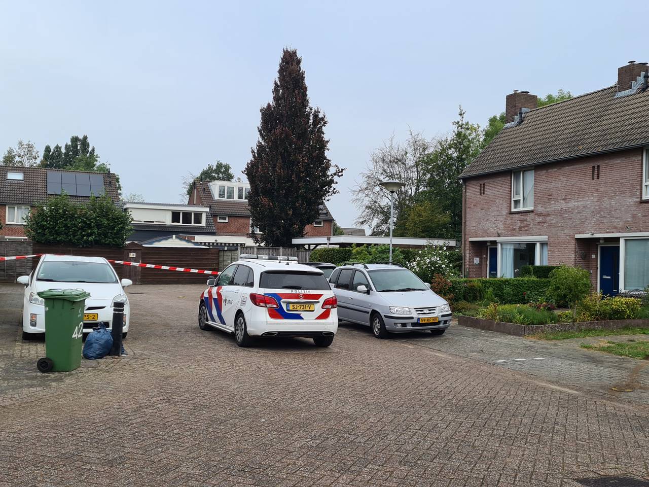 De situatie in Boxmeer donderdagochtend.