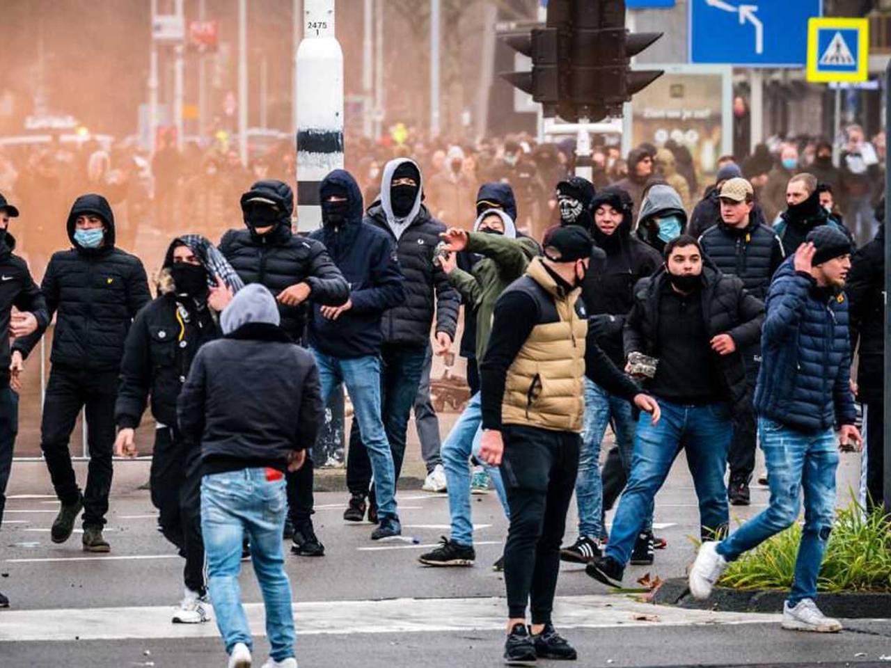 Een deel van de raddraaiers (foto: archief).