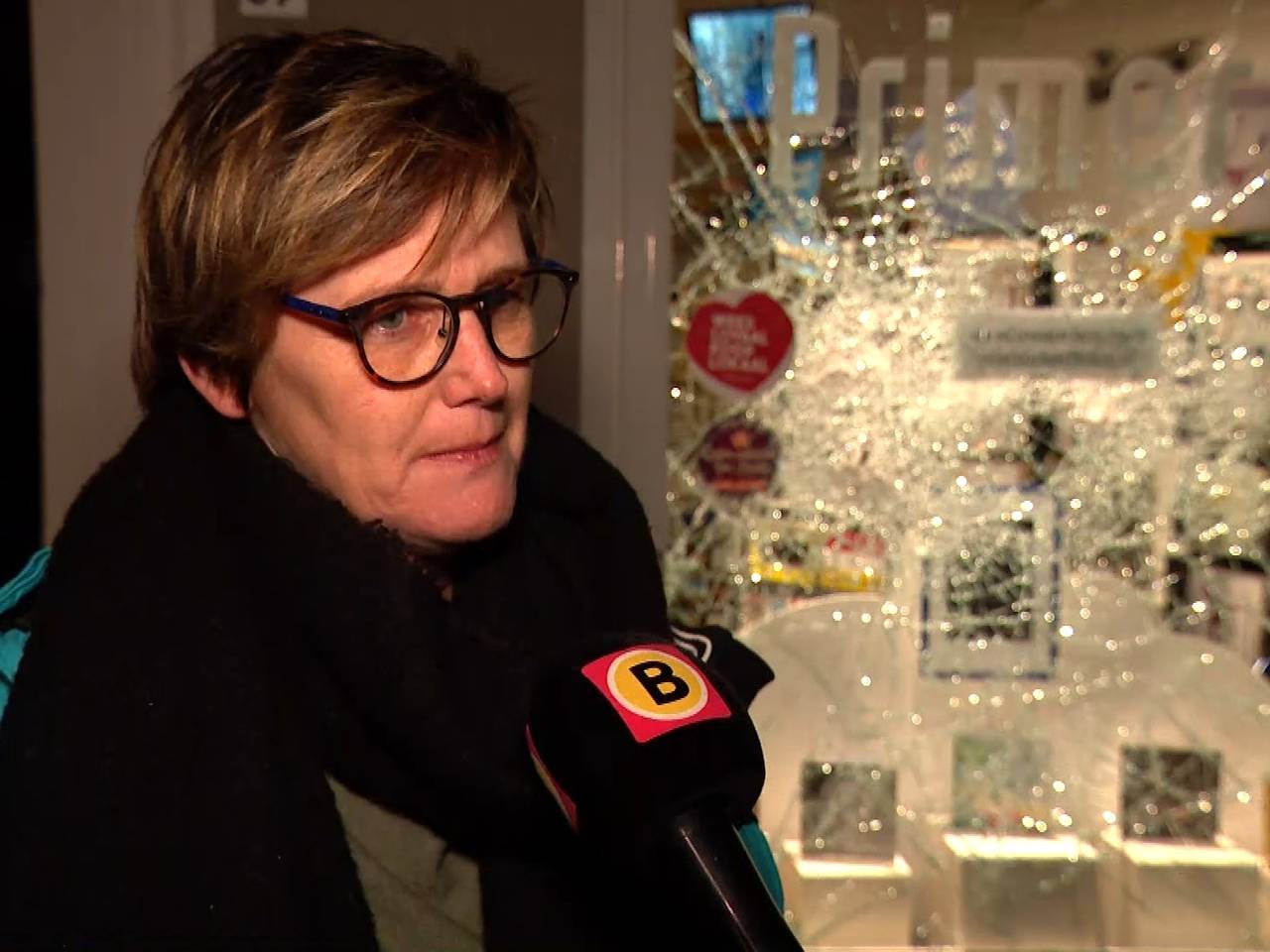 Maaike Neuféglise, direct nadat ze de schade had bekeken.