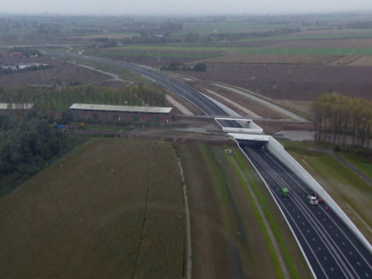De A4 bij Steenbergen.
