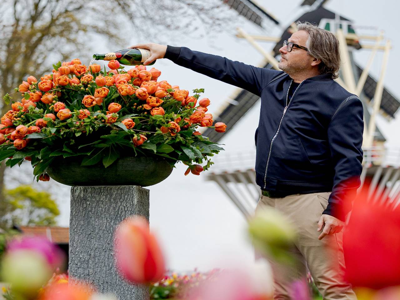 Guus Meeuwis heeft eigen tulp in Keukenhof