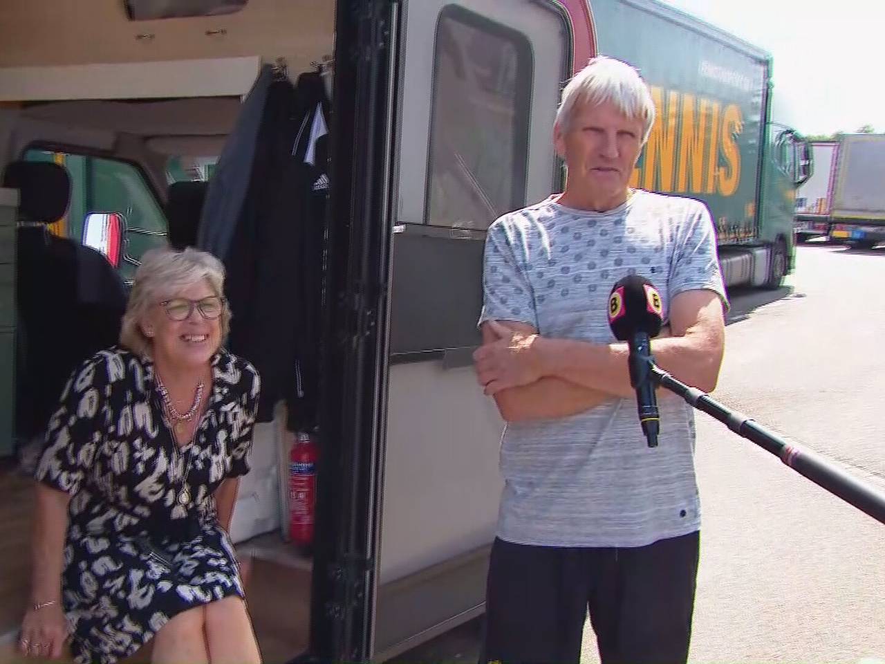 Drukte bij overgang Hazeldonk