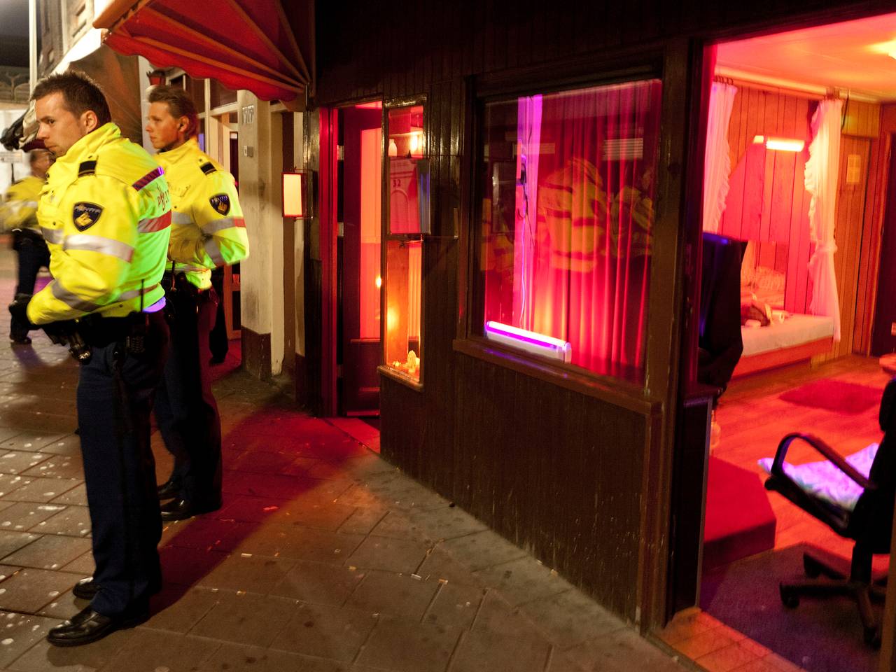 Actie tegen mensenhandel in Den Haag (foto ANP/Martijn Beekman)