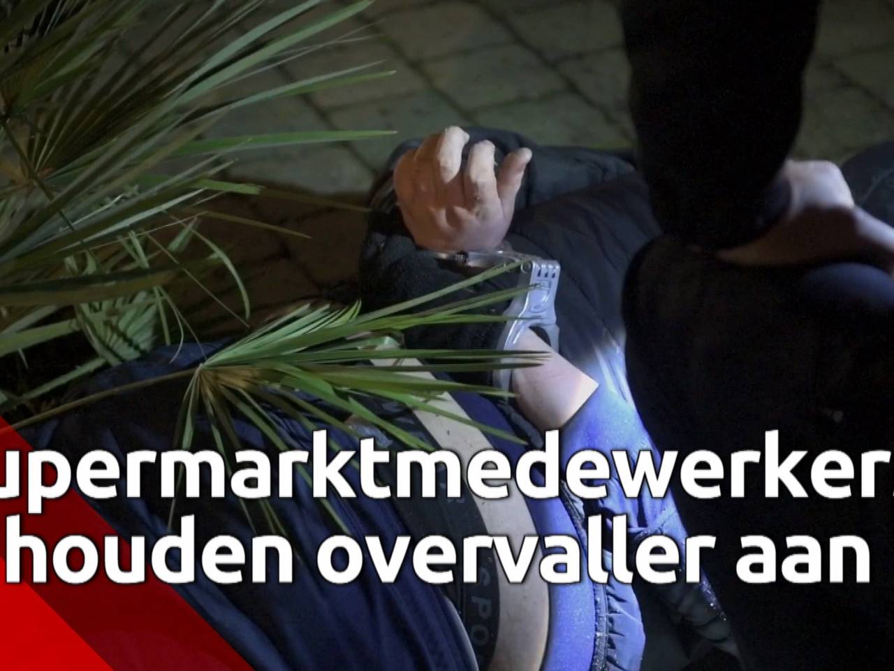 Medewerkers supermarkt Eindhoven houden overvaller aan