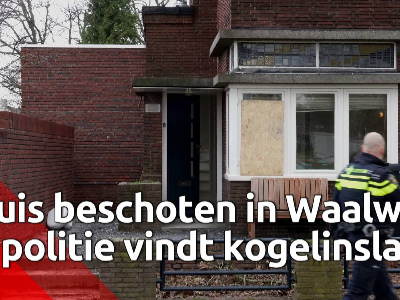Huis beschoten in Waalwijk: politie vindt kogelinslag