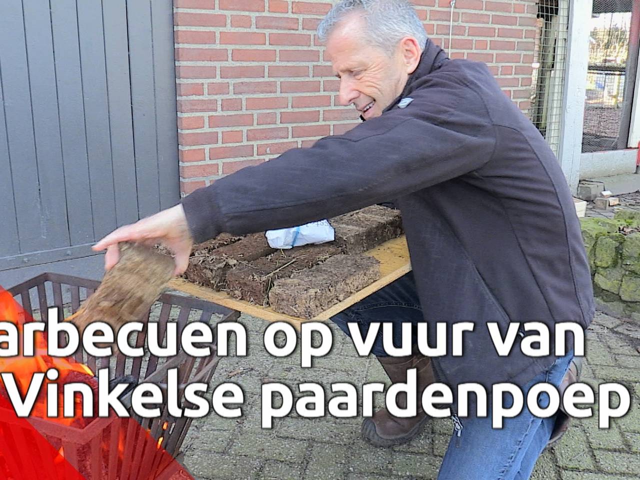 De paardenpoepbriketten van dagbesteding Ons Plekske 'branden als de hel'