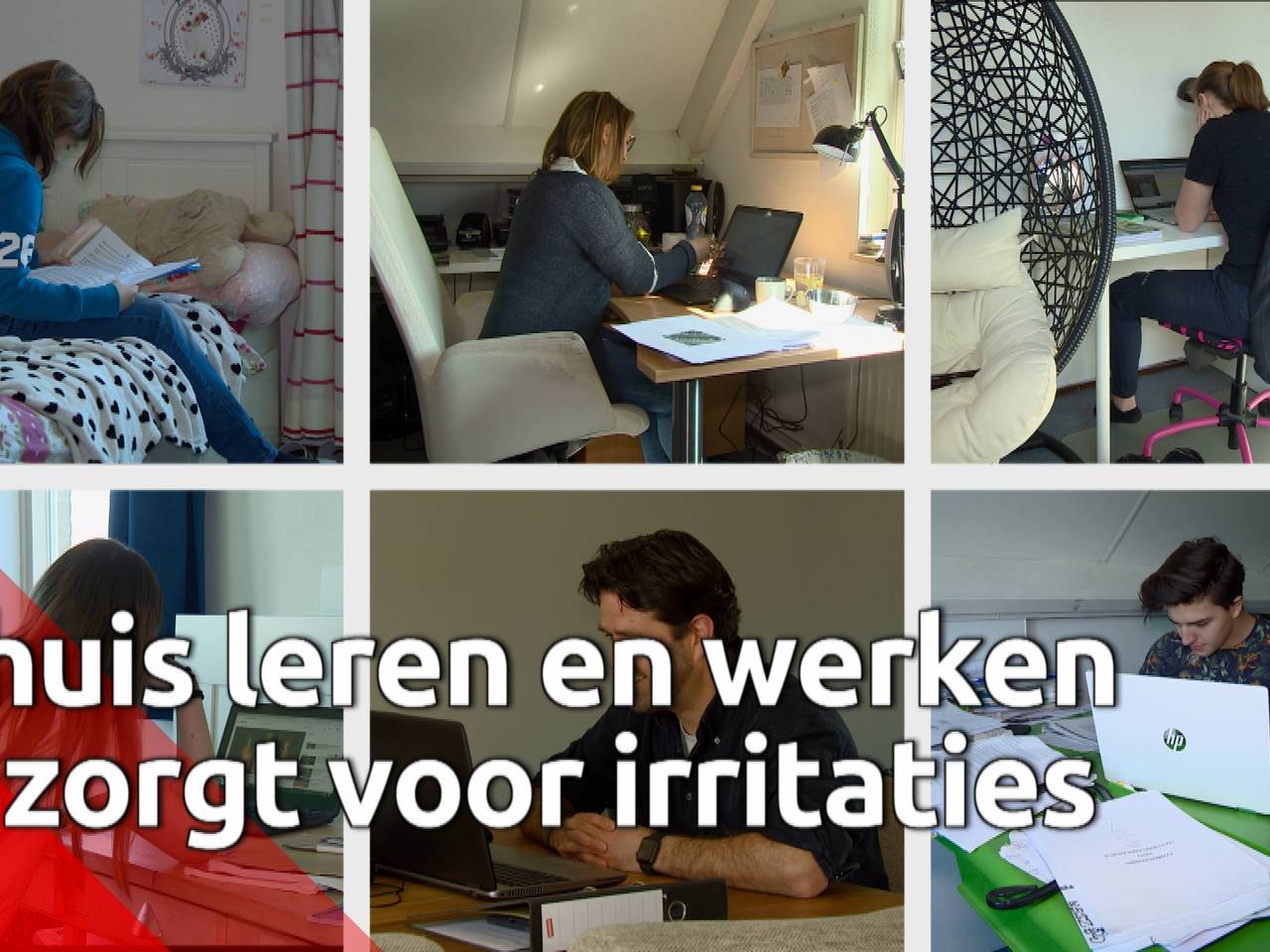 Thuis leren en werken: ‘Overdag gaat het goed, ’s avond komen de irritaties’