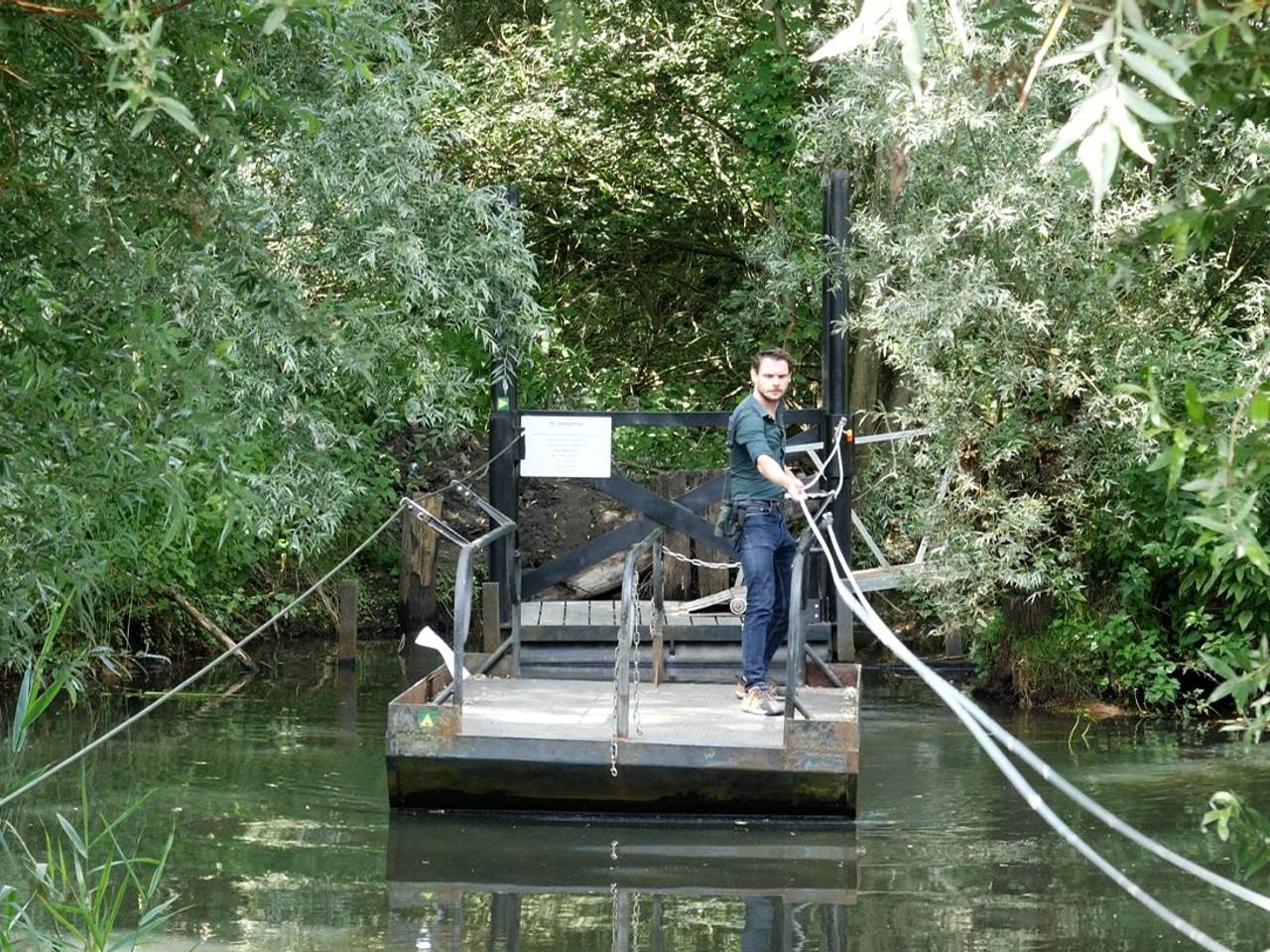 Het pontje bij Groot Drijfhuis