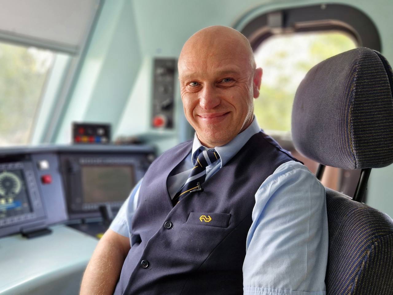 NS-machinist Mark van Dooren (foto: Noël van Hooft)