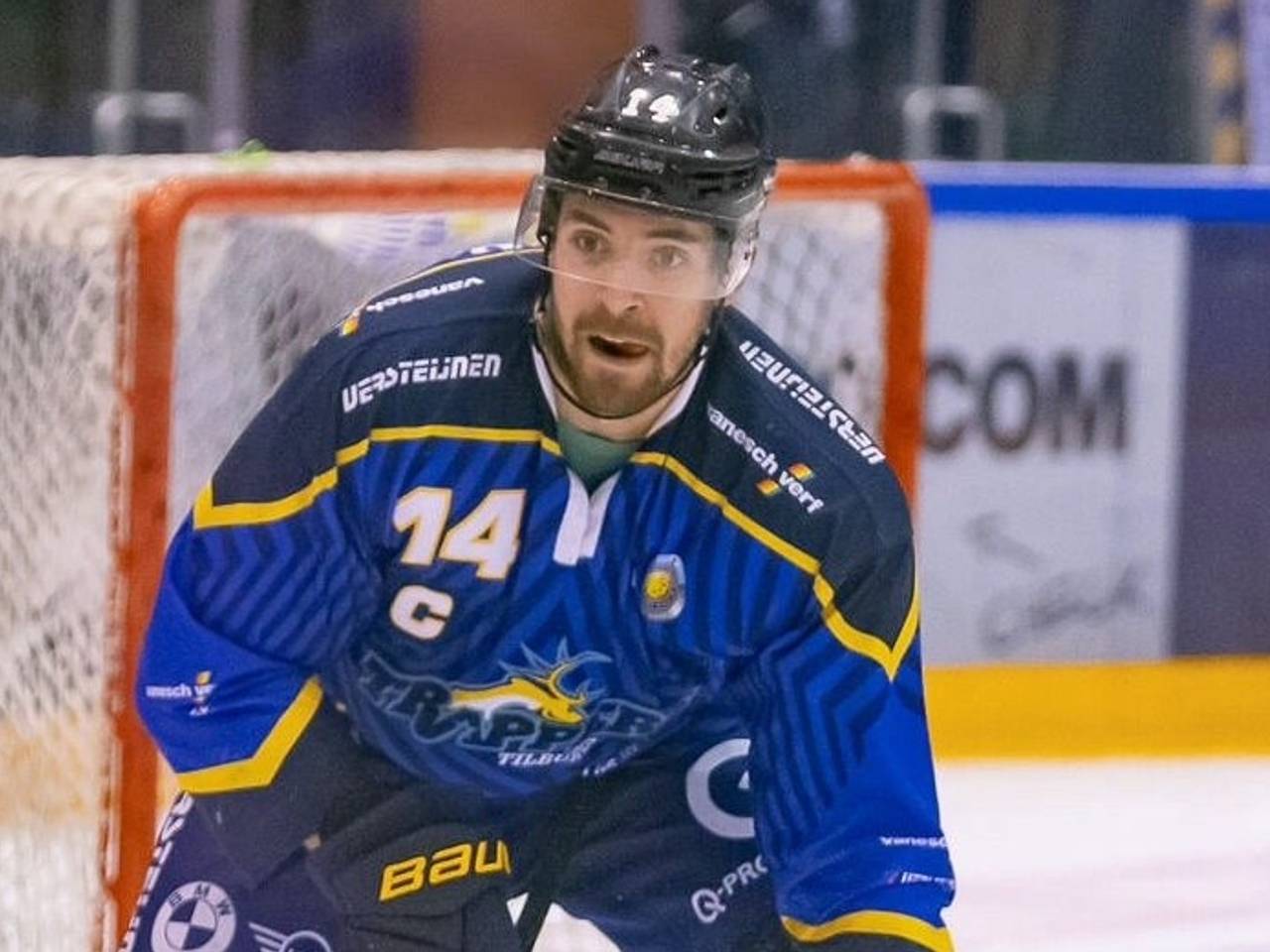 Mickey Bastings aanvoerder Tilburg Trappers (foto: Tilburg Trappers / Arie Leeuwesteijn)