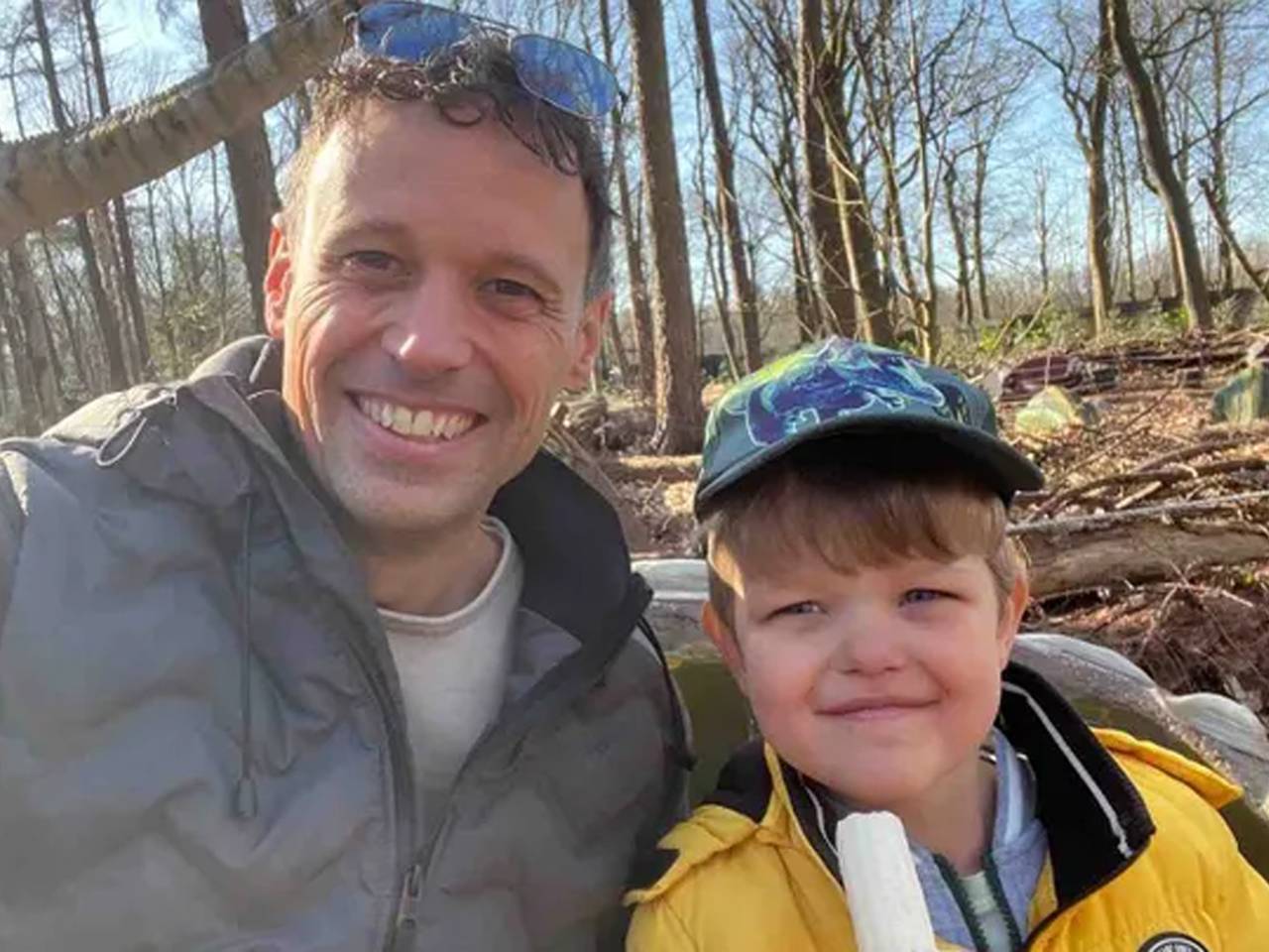 Roger en zijn inmiddels 4-jarige zoontje Teijn (privéfoto).