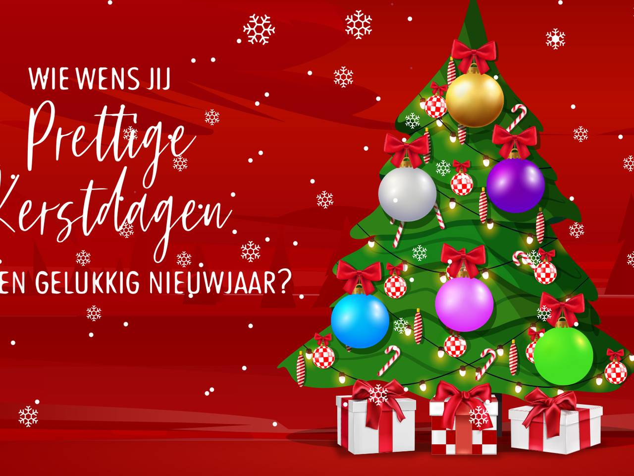 Aan wie wil jij een kerstboodschap sturen waar je deze kerst niet bij kan zijn? 