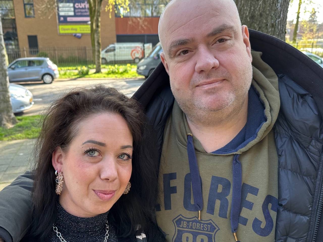 Cor Dufour (r) kreeg van Wendy (l) een nier.