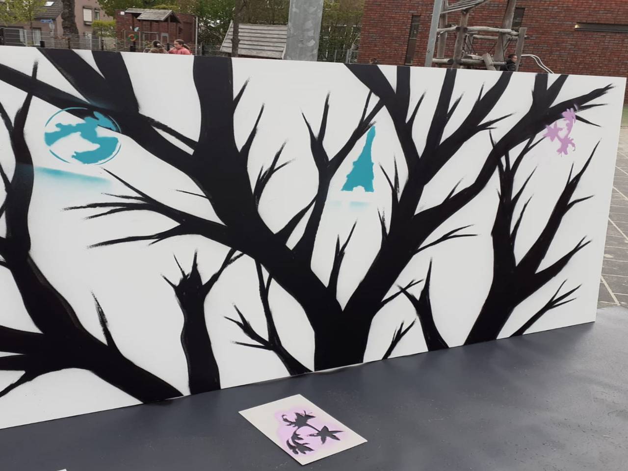 Droomboom in uitvoering.