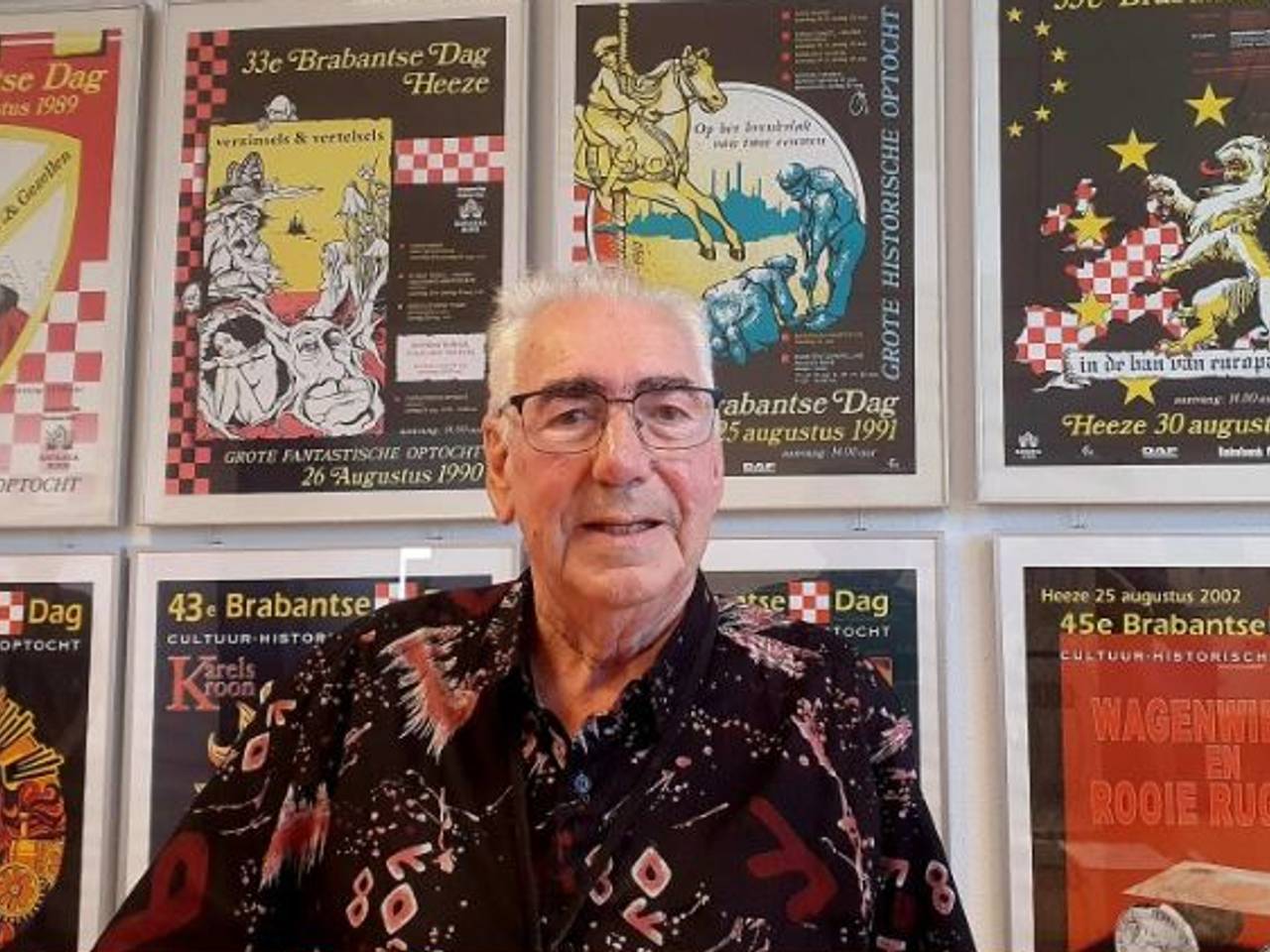 Jos Heijligers (80) zag alle parades van de Brabantsedag (Foto: Heeze-Leende24)