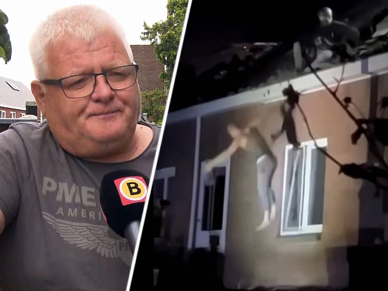 Verwarde man valt van dak in Tilburg