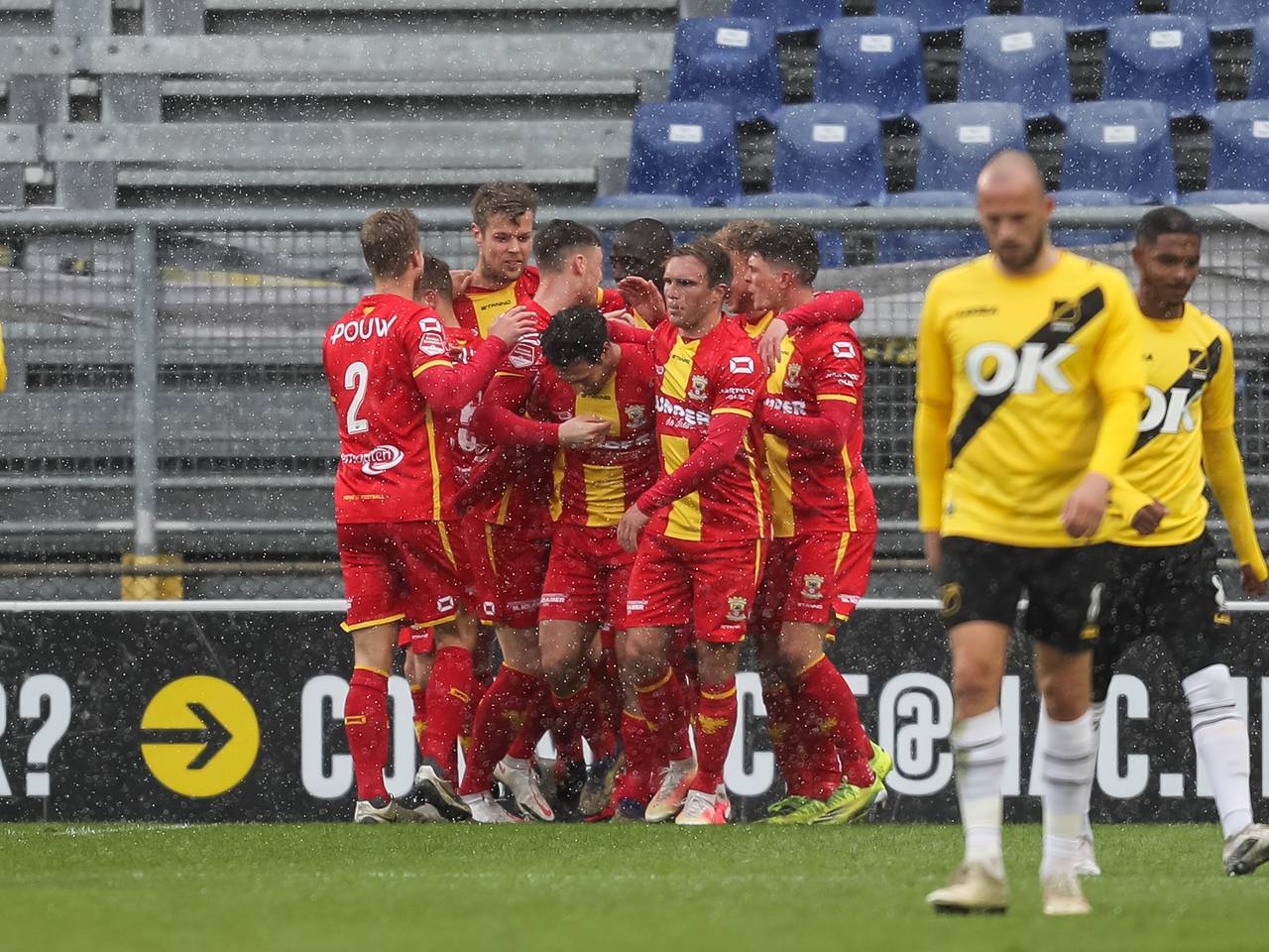 NAC-trainer Steijn spreekt van wanprestatie na 1-0 verlies van GO Ahead Eagles.