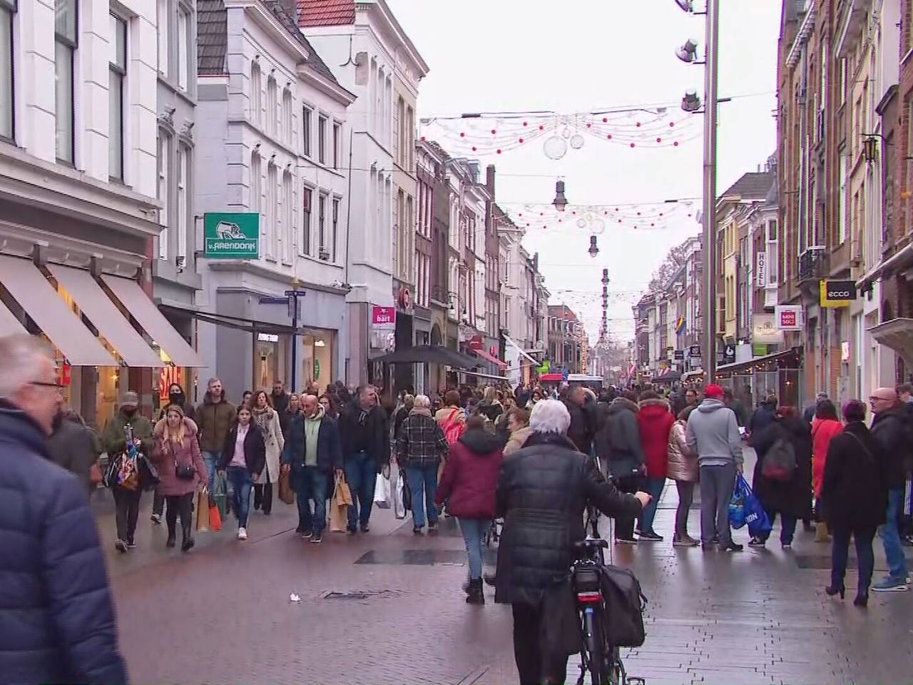 Drukte in de Bossche binnenstad.