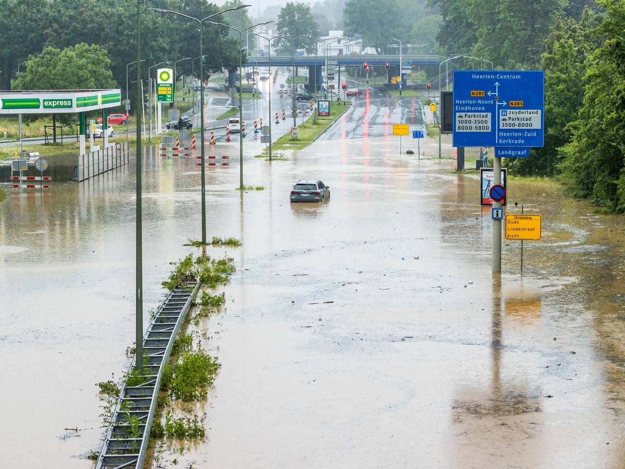 De A79 ter hoogte van Heerlen (foto: ANP).