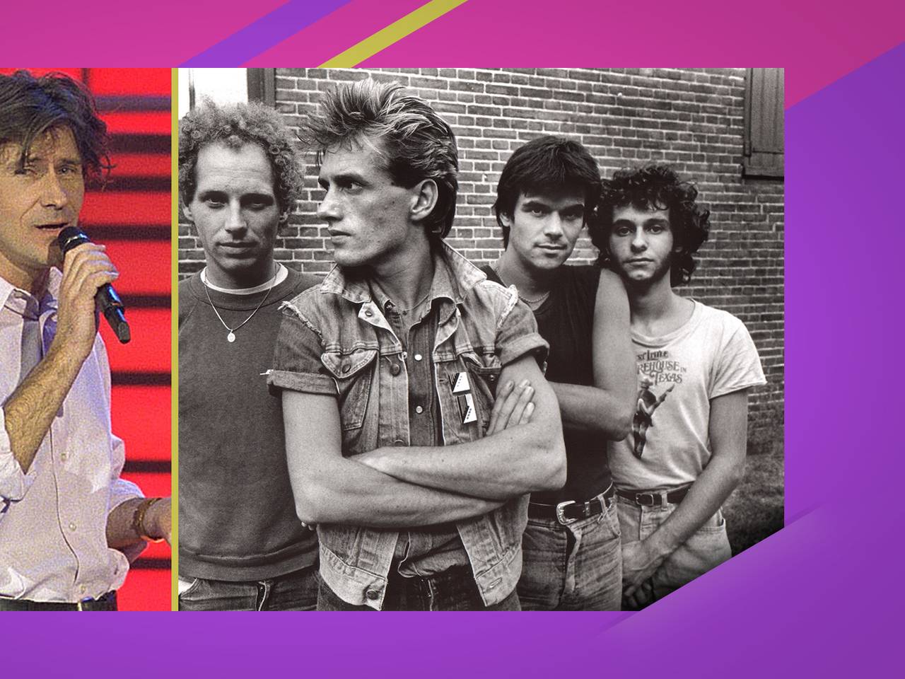 Erik Mesie en de mannen van Doe Maar. (Archieffoto's: ANP)