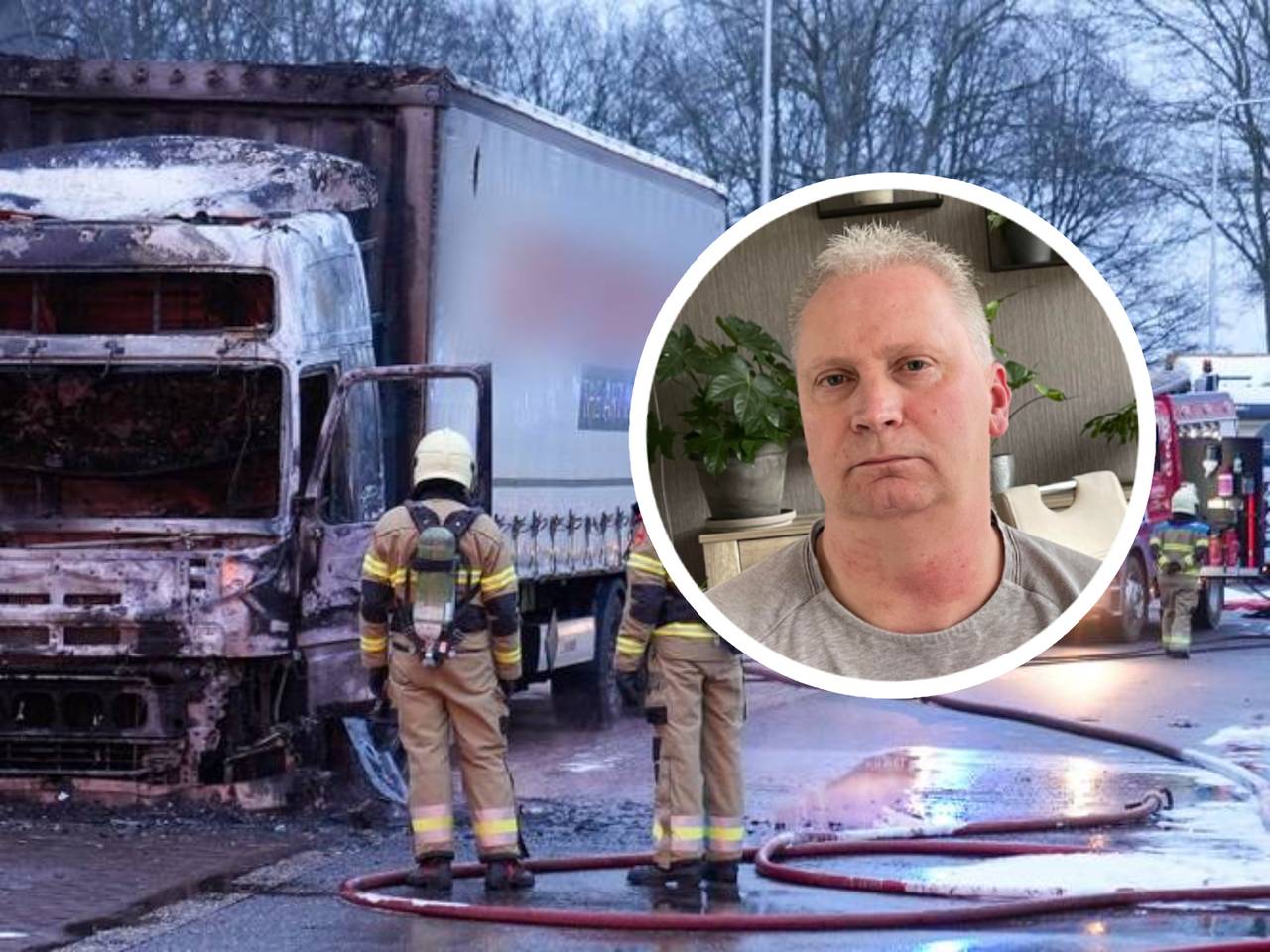 Marcel schoot te hulp bij het Schaijk.