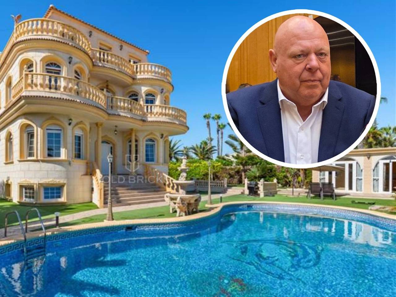 Gillis en zijn Spaanse huis (foto: ANP), huis (Gold Bricks).