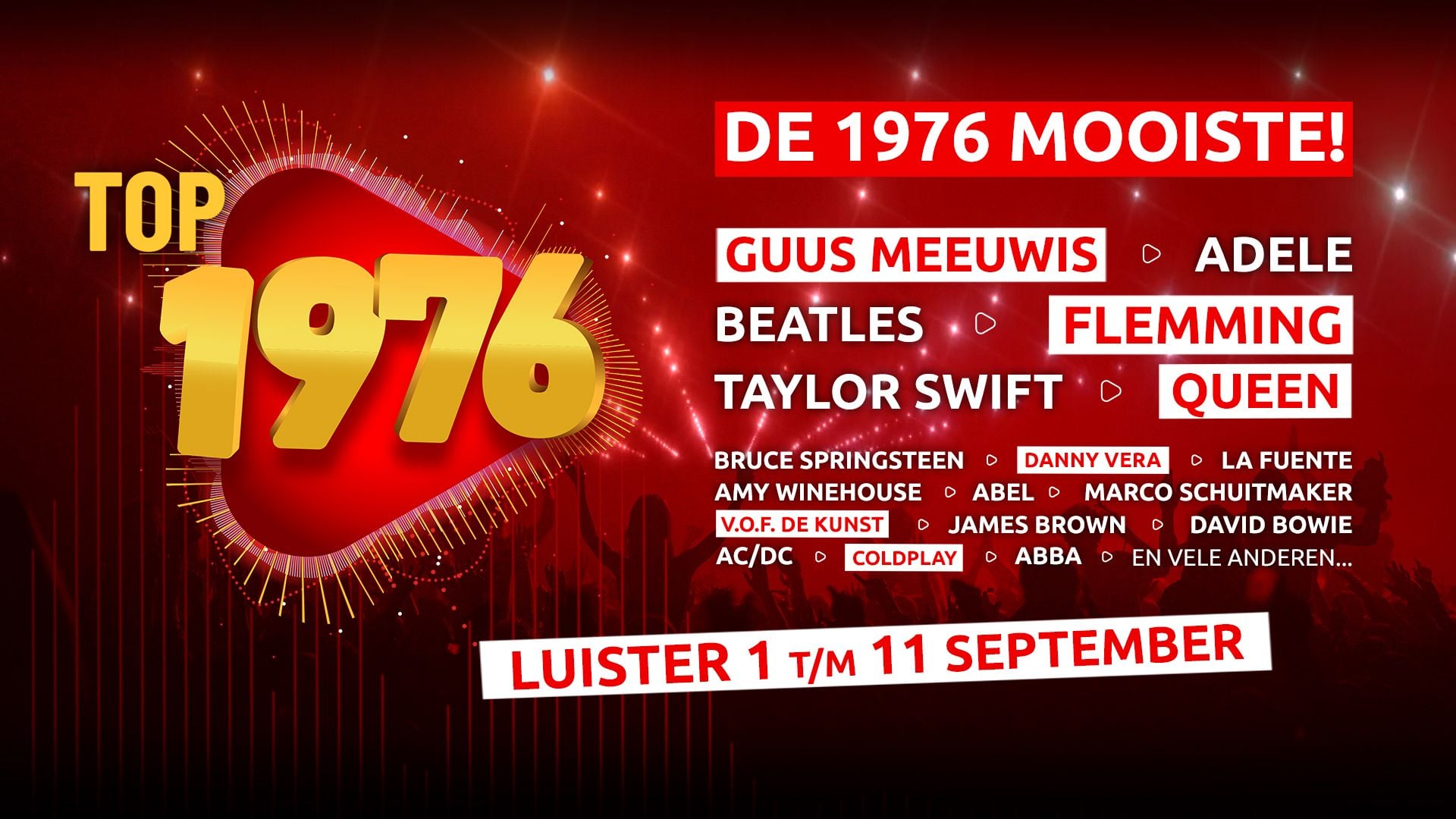 De Top 1976 van 2026, check hem hier.