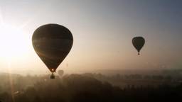 Heteluchtballonen varen over West-Brabant.