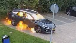 Een in Breda gestolen auto werd later in brand gestoken