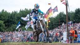 Kay de Wolf tijdens de GP in Lommel (foto: Jonas Roosens / Belga / AFP).
