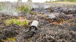Donderdagmiddag ontstond er brand op de Oirschotse heide tijdens een militaire oefening