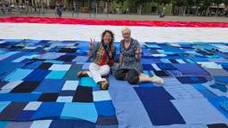 4500 stukjes stof vormen unieke Nederlandse vlag: ‘Symbool van eenheid’