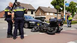 Motorrijder gewond door botsing met auto