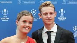 De Brabantse Mikky Kiemeney en Frenkie de Jong (foto: ANP).