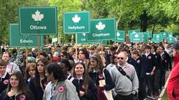 1000 Canadese studenten herdenken landgenoten die ons bevrijdden
