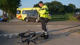 Fietser gewond bij botsing met auto
