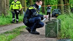 Vaten gevonden op bospad Goirle